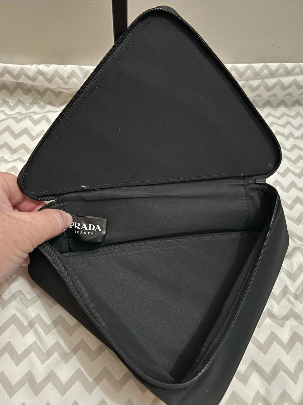 Prada Beauty Pink Triangle Pouch/Clutch GWP